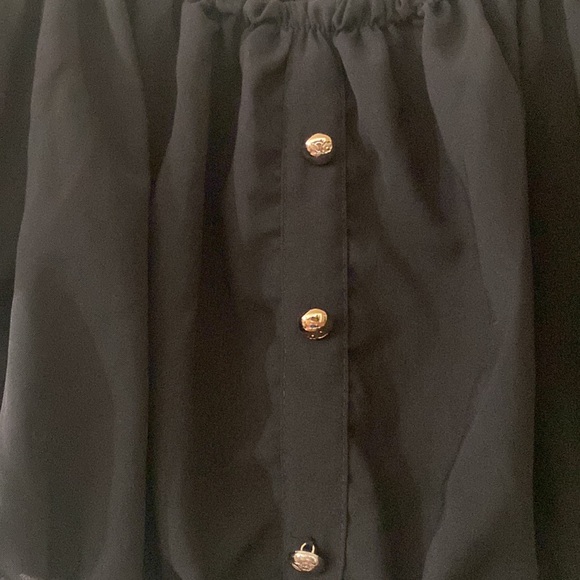 Black Crop Top | Size Large - Picture 2 of 5